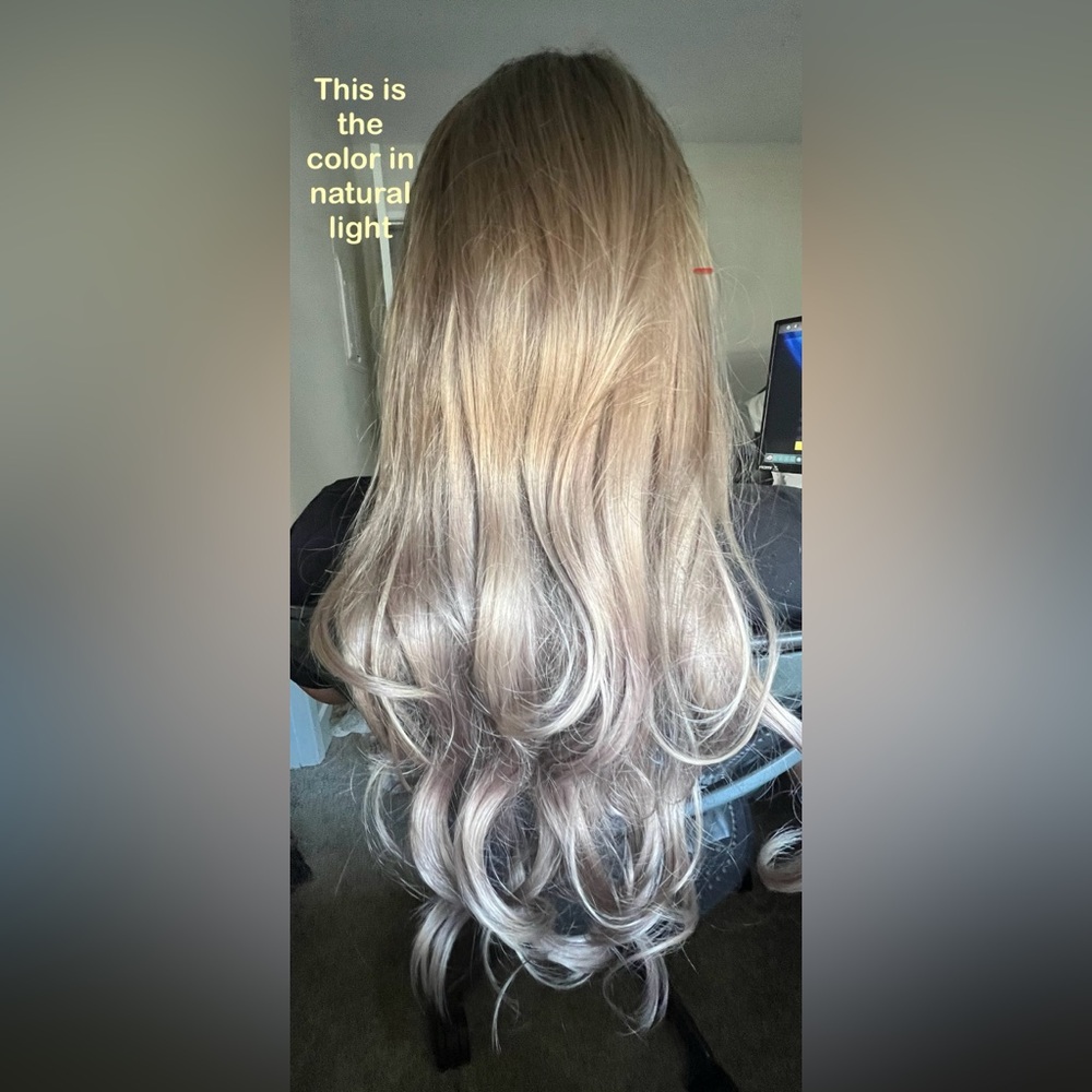 Elegant Ash Blonde Wig